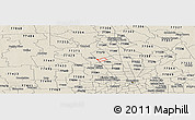 Shaded Relief Panoramic Map of ZIP code 77069