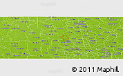 Physical Panoramic Map of ZIP code 77070