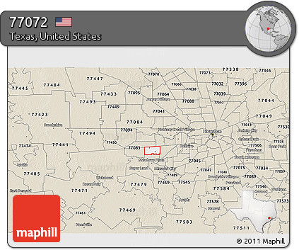 77072 Zip Code Map Free Classic Style 3D Map Of Zip Code 77072