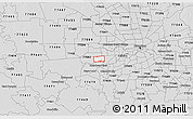 Silver Style 3D Map of ZIP code 77072