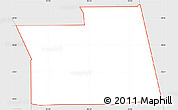 Silver Style Simple Map of ZIP code 77076