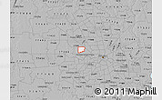 Gray Map of ZIP code 77080