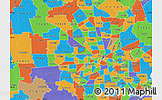 Political Map of ZIP code 77080