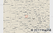 Shaded Relief Map of ZIP code 77080