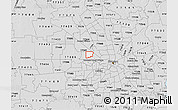 Silver Style Map of ZIP code 77080