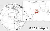 Blank Location Map of ZIP code 77082