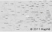 Silver Style 3D Map of ZIP code 77083