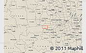 Shaded Relief Map of ZIP code 77083