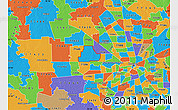 Political Map of ZIP code 77084