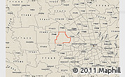 Shaded Relief Map of ZIP code 77084