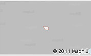 Gray 3D Map of ZIP code 77086, single color outside