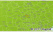 Physical 3D Map of ZIP code 77086