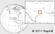 Blank Location Map of ZIP code 77086