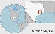 Gray Location Map of ZIP code 77086, highlighted state, hill shading