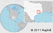 Gray Location Map of ZIP code 77086, highlighted state