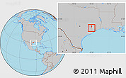Gray Location Map of ZIP code 77086