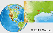 Physical Location Map of ZIP code 77086