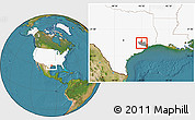 Satellite Location Map of ZIP code 77086, highlighted country, highlighted county