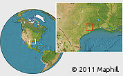 Satellite Location Map of ZIP code 77086