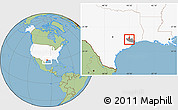 Savanna Style Location Map of ZIP code 77086, highlighted country, highlighted county