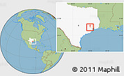 Savanna Style Location Map of ZIP code 77086, highlighted state