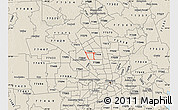 Shaded Relief Map of ZIP code 77086