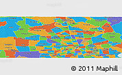 Political Panoramic Map of ZIP code 77086
