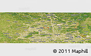 Satellite Panoramic Map of ZIP code 77086