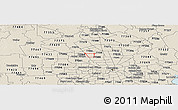 Shaded Relief Panoramic Map of ZIP code 77086