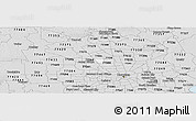 Silver Style Panoramic Map of ZIP code 77086