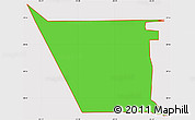 Political Simple Map of ZIP code 77086, cropped outside