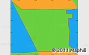 Political Simple Map of ZIP code 77086