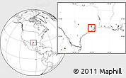 Blank Location Map of ZIP code 77089