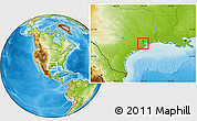 Physical Location Map of ZIP code 77089