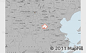 Gray Map of ZIP code 77089
