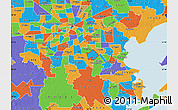 Political Map of ZIP code 77089