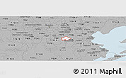 Gray Panoramic Map of ZIP code 77089