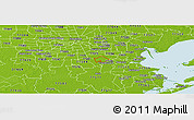 Physical Panoramic Map of ZIP code 77089
