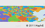Political Panoramic Map of ZIP code 77089