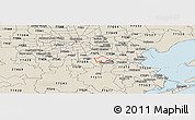 Shaded Relief Panoramic Map of ZIP code 77089