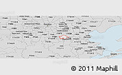 Silver Style Panoramic Map of ZIP code 77089