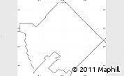 Blank Simple Map of ZIP code 77089