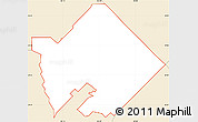 Classic Style Simple Map of ZIP code 77089