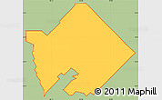 Savanna Style Simple Map of ZIP code 77089, cropped outside
