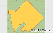 Savanna Style Simple Map of ZIP code 77089