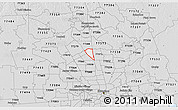 Silver Style 3D Map of ZIP code 77090