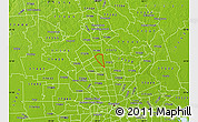 Physical Map of ZIP code 77090