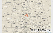Shaded Relief Map of ZIP code 77090
