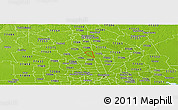 Physical Panoramic Map of ZIP code 77090