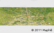 Satellite Panoramic Map of ZIP code 77090